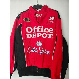 Tony Stewart NASCAR Winners Circle Jacket Men's M Office Depot Old Spice